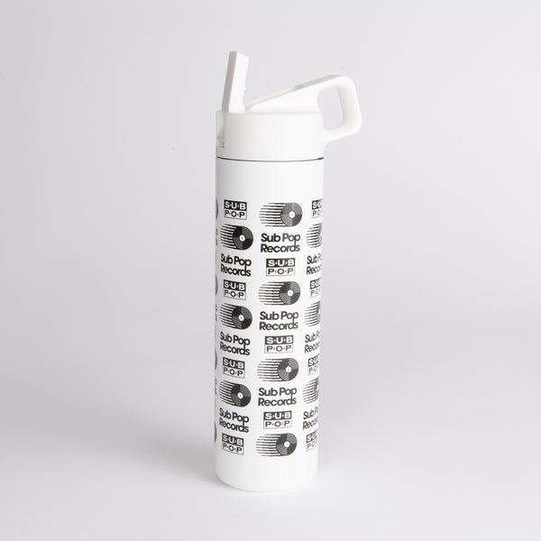Wide Mouth Water Bottle Retro Logo