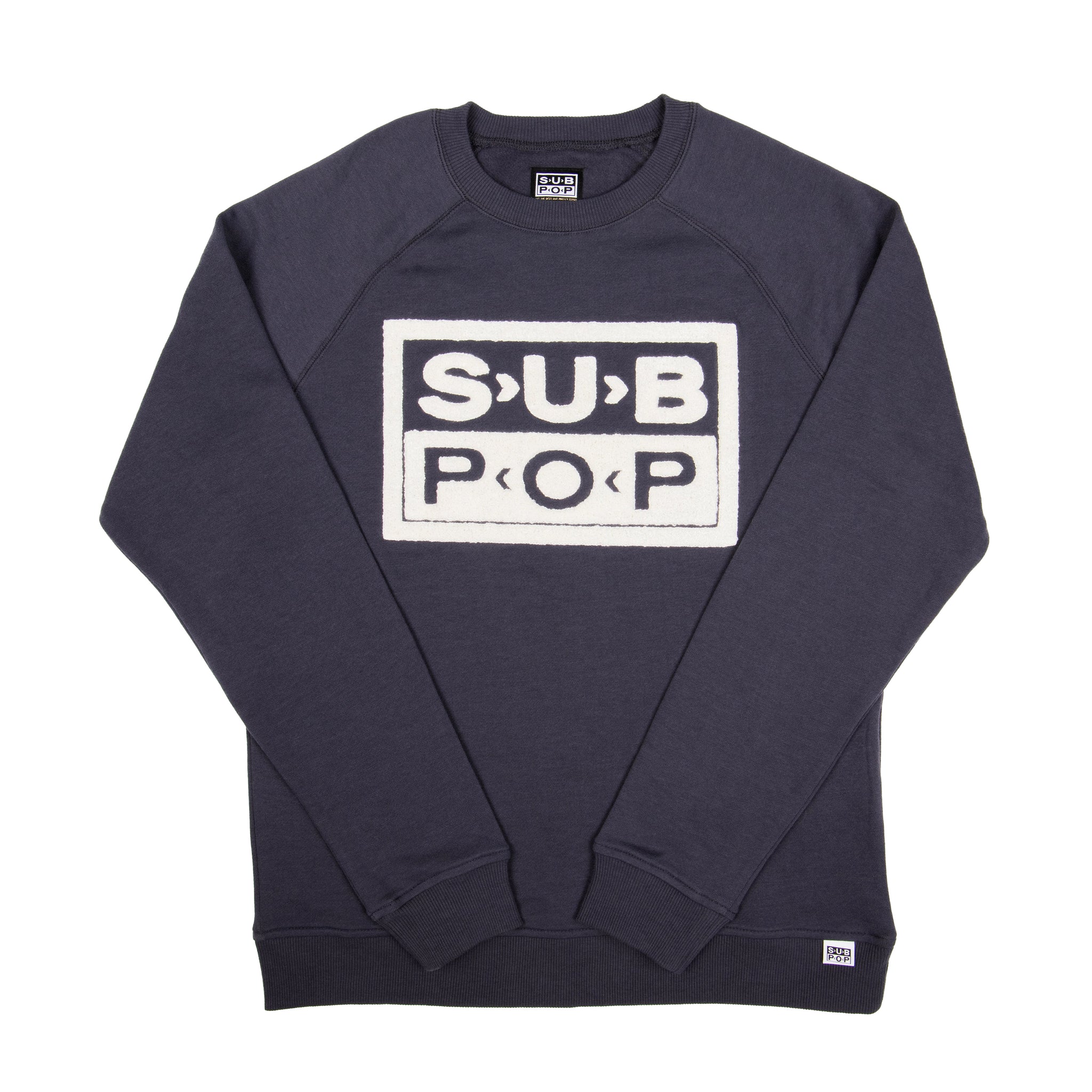 Sub Fuzz Sweatshirt Charcoal Grey w/White