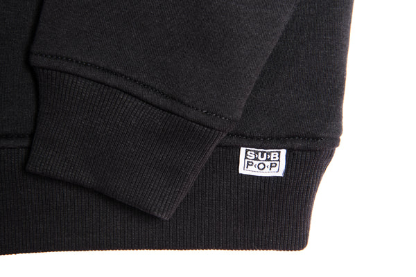 Sub Fuzz Sweatshirt Black w/White