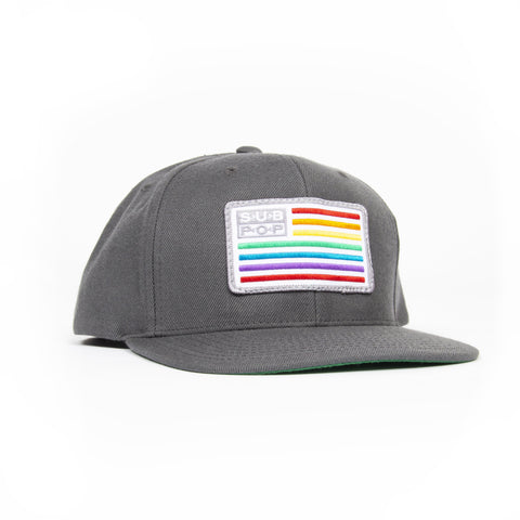 Rainbow Flag Dark Grey Hat