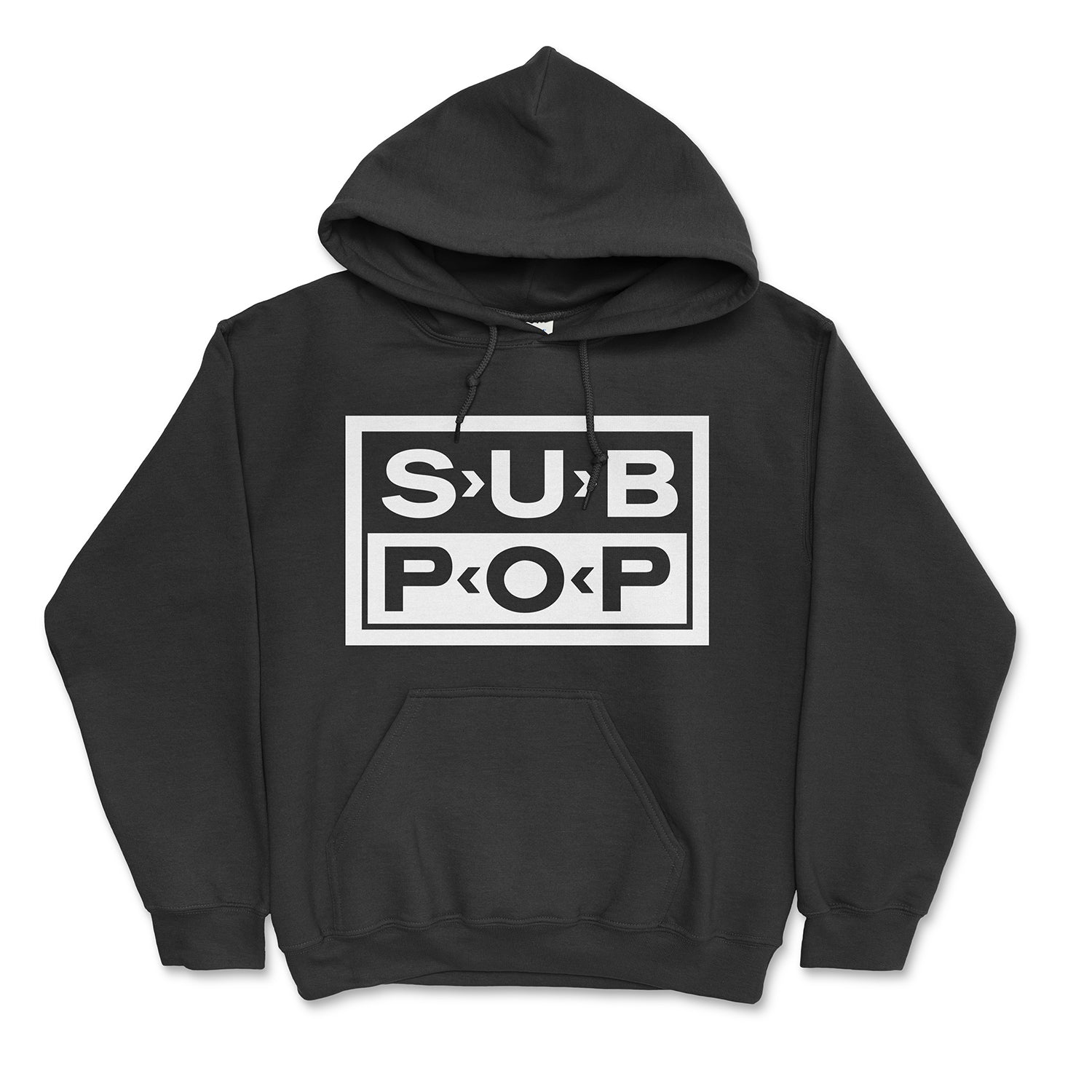 Youth Pullover Hoodie Sweatshirt- Logo Black w/White