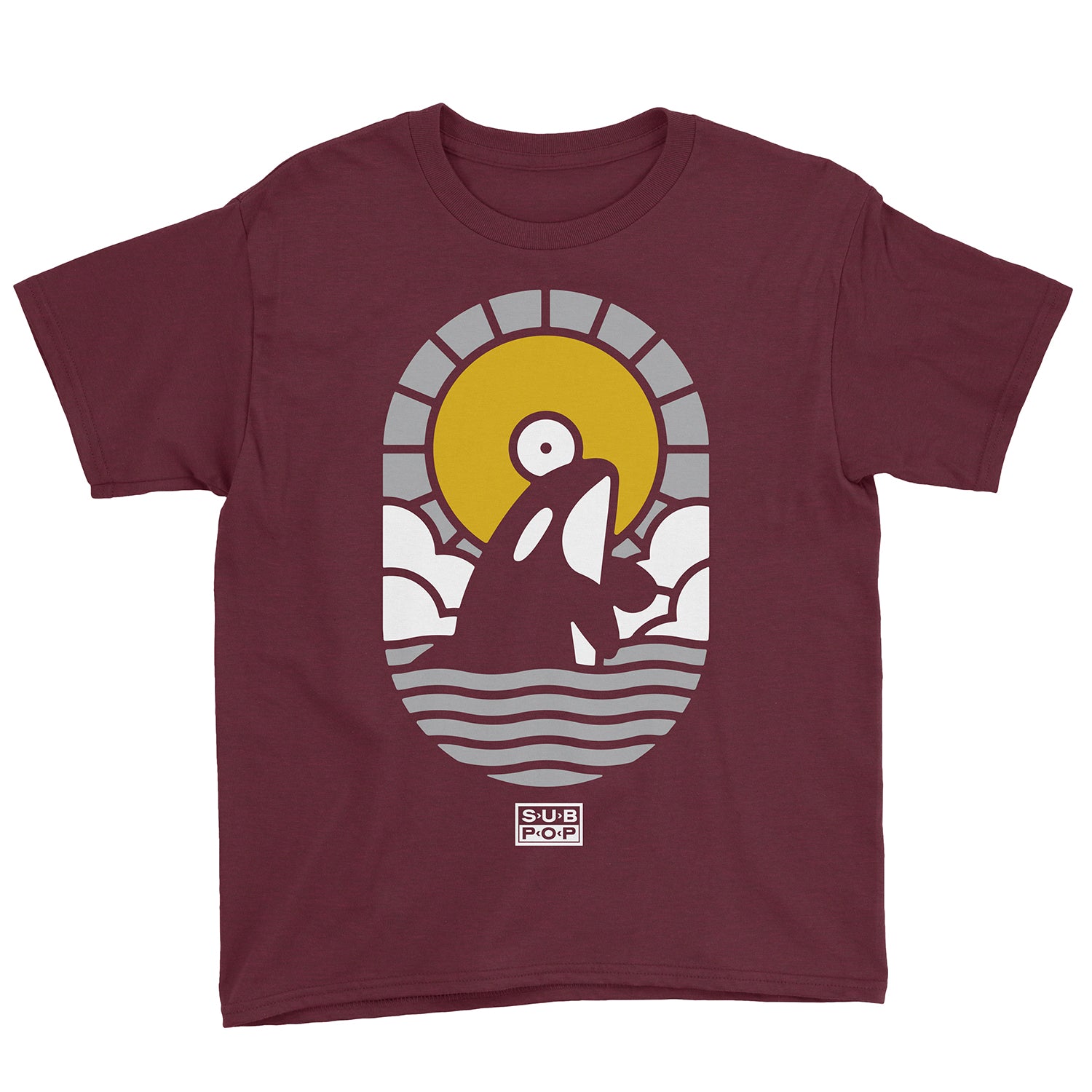 Youth Orca Maroon T-Shirt