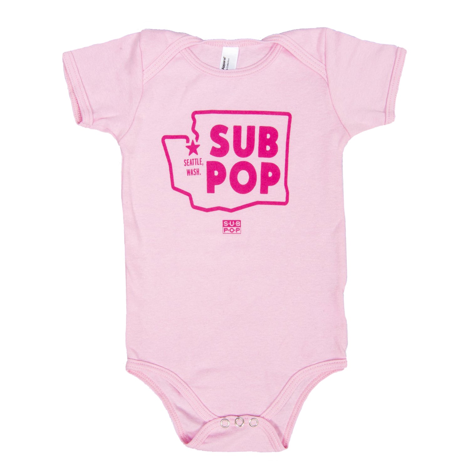 Onesie WA State Pink