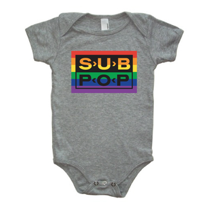 Grey Rainbow Logo Onesie